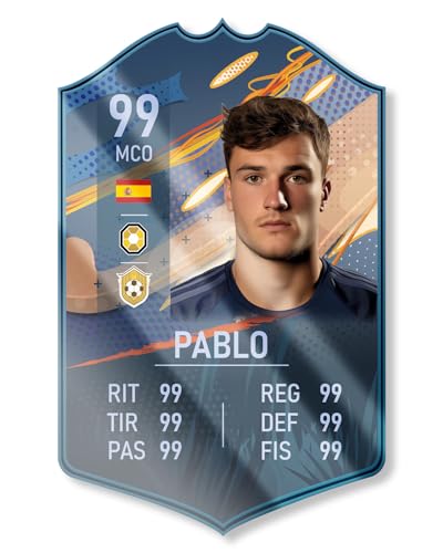 Panorama Carta de Fútbol Personalizada Héroe en Metacrilato