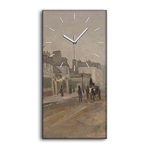 Horloge Toile Tableau d'Art Murale de Prestige Le Boulevard héloïse à Argenteuil 30x60 - 2