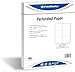 PrintWorks Professional Perforated Paper for Tickets, Coupons, Certificates and More, 8.5 x 11, 24 lb, 3 Perfs - 3 2/3