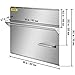 VEVOR Range Backsplash with Shelf 30 x 30.7 Inch Range Hood Wall Shield, Stainless Steel Backsplash Silver Splash Plate for Range Hood Stainless Backsplash with Built-in Storage Shelf and Hanging Rack