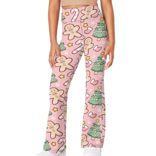 Kids Flared Yoga Pants Casual Bootcut High Waisted Leggings Lightweight Soft Sweatpants for Girls 5-14Y3