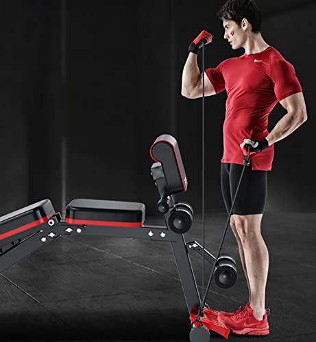 Romeinse Stoel Multifunctionele Hyperextensiebank voor Commercieel/Thuis/Sportschool, Opvouwbare Romeinse Stoel voor Buik- / Taille- / Rugoefeningen, Gemakkelijk te Trainen - Image 4