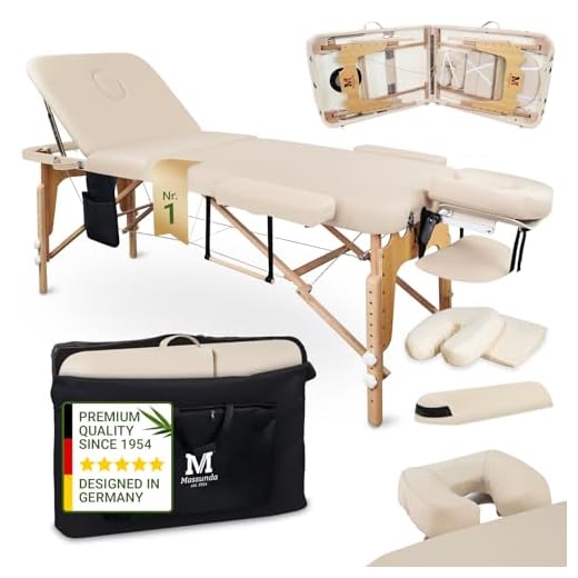 Beltom Mobile Massagetisch Massageliege Massagebank 2 zonen klappbar THERAPIELIEGE +TA. - Lila 9 MASSUNDA All Inkl Massage-Liege klappbar und höhenverstellbar – mobiler Massagetisch aus Vollholz inkl. Frotteebezug, Arm- und Rückenlehne, Nackenkissen, ergonomische Kopfstütze (Creme-beige)