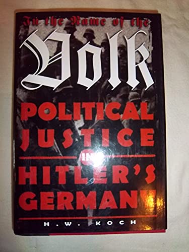 In the Name of the Volk Political Justic 0760704082 Book Cover