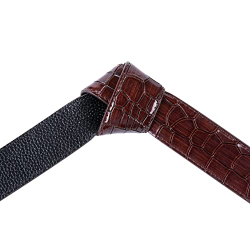 belt Leather Strap for Men Dress Jeans Wedding Mens Belts Set Automatic Buckles Waist Belt with Gift Box man (Color : As shown Size : 110cm) (As Shown 120cm)4