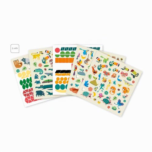 Manualidad Janod de cuadros con pegatinas para niños de 5 años 6
