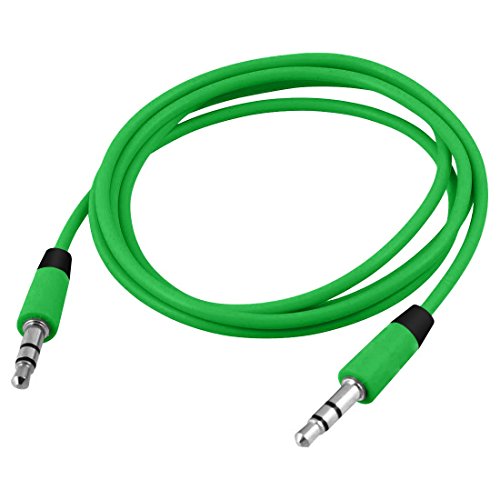 iXium Vert de haute qualité 60 cm Câble audio stéréo à prise jack 3,5 mm vers jack mâle 3,5 mm pour lecteur MP3 iPod iPhone iPad Galaxy Note Tab Xperia Lumia Asha Smartphone Téléphone portable Ordinateur portable PC Cover