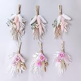 Mini Dried Flower Bouquet Set of 6, Boho Wedding Decor, Boutonniere for Men, Table Centerpieces, Bir