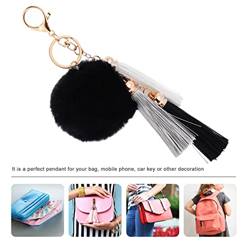 SOIMISS 1 Unidade Pingente De Chaveiro Pompons Chaveiros Infantis Chaveiros Fofos Chaveiro Fofo Rosa