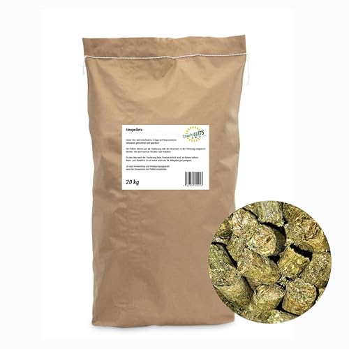 StaehrLLETS Heucobs | 20 kg Sack | Pferdefutter zum auffüttern | ohne (Zucker) Zusatz | staubfreier Heuersatz | hohe Rohfaser