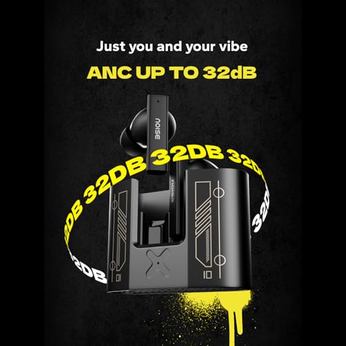 Image of Noise Buds Marine in-Ear Truly Wireless Earbuds with India's 1st Full Metal case, ANC (up to 32dB), 13mm Driver, 35H of Playtime, Dual Device Pairing, BT v5.3 (Marine Black)