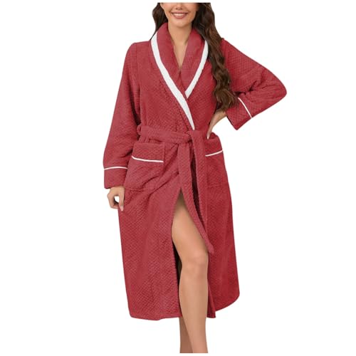 Chemise de nuit velours corail femme peignoir bicolore moments cocooning