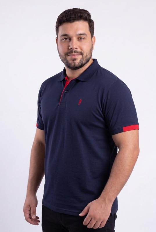 Image of EPPE Men's Plus Size Polo T-Shirt |Regular Fit, Stretchable Micropolyester Half Sleeve T-Shirt for Men|Casual & Sports Wear