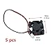 Antrader 3010 12V DC Brushless Cooling Fan 30x30x10mm for DIY 3D Printer Extruder Hotend V6 V5 CPU Humidifier Pack of 5