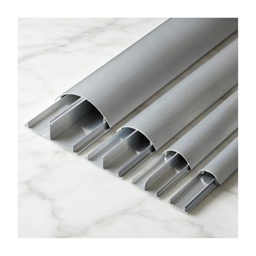 Cubierta para cables de piso, cubierta para extensión de cables, resistente a rayaduras y desgaste, duradera, apta para oficina, hogar y exteriores (número 8, 1 m) miniatura 1