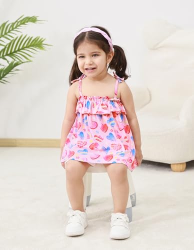 Image of Baby Girl Sleeveless T-Shirts Toddler Infant Girls Tank Top T-Shirt Viscose from Bamboo Summer Cool Tees 3Months-5T