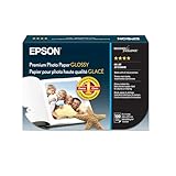 Epson S041727 Premium Photo Paper, 68 lbs., High-Gloss, 4 x 6 (Pack of 100 Sheets),White