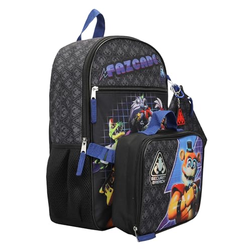 Bioworld Five Nights At Freddy's Security Breach Fazcade Youth 5-Piece Backpack Set4