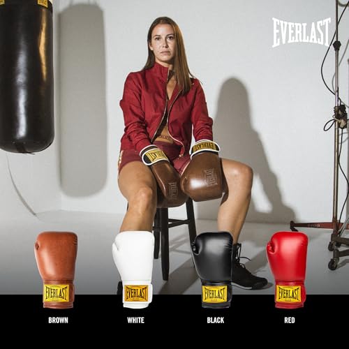 Gants de boxe Everlast 1910 à mousse triple couche et support de poignet - 5