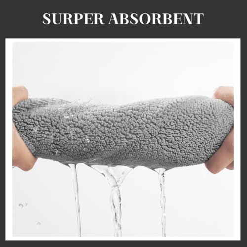 MontVoo Super Absorbent Bath Mat, Low-Profile Bathroom Rug, Breathable Quick Dry Bathroom Mats for Floor, Machine Washable Thin Bath Rug for in Front of Sink Bathtub,Outside Shower,Grey, 17"x24" - image 2