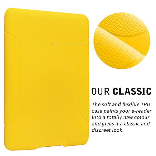 Chineestyle Case For All-New Kindle Paperwhite (11Th Generation, 2021 Release) - Slim Fit Tpu Gel Protective Cover Case For All-New Kindle Paperwhite E-Reader 6.8" (Yellow) #TOP4