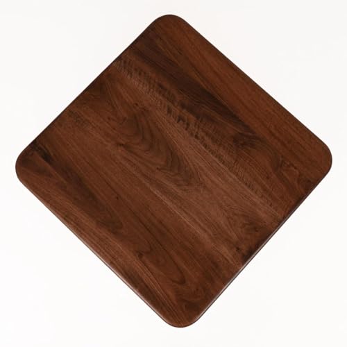 Image of Solid Sheesham Wood Squre Coffee Table for Living Room | Modern Center Table with Sturdy Triangular Legs | Wooden Tea Table for Home & Office (Squre Coffee Table, 56x56X41CM) (Asthetic)