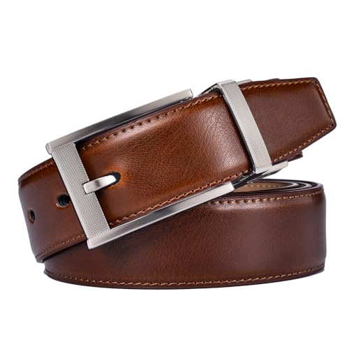 Men Belt Genuine Leather with Anti-scratch Buckle Casual Strap4