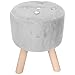 Podnóżek, solidny stołek z drewna, podnóżek, podnóżek, stołek do domu(szary)
