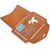 HOMSFOU 木製封筒ステンシルテンプレート 耐久性のある家庭用DIYクラフト 封筒作成用ビンテージデザイン 書簡作成シナリオ対応