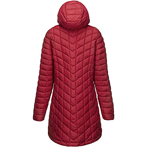 thin hooded puffer jacket