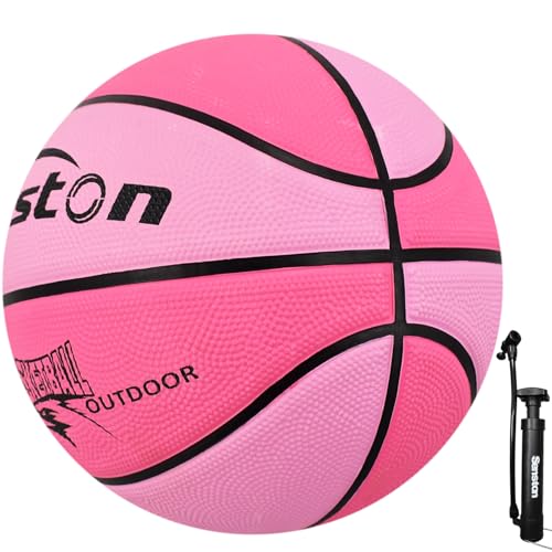 Senston 27.5 Outdoor Basketball Premium Grip with Pump for Men Women