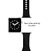 top4cus 38mm Size Soft Silicone Replacement Sport Strap iWatch Band for Apple Watch 38mm All Model - Medium/Large - Sport Black