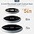 Amico 6 Pack 5 Inch 5CCT Ultra-Thin LED Canless Recessed Ceiling Light with Junction Box, 2700K/3000K/3500K/4000K/5000K Selectable, 11W=75W, 900LM High Brightness, Dimmable Wafer Downlight-ETL&FCC