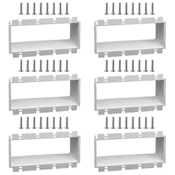 4-Gang BE4 Non-Metallic Electrical Power Outlet Box Extender(ETL Listed),Box Extender Outlet for Power Switch Receptacles Accessories,Fire Rated for 2 Hours,6-Pack