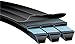 Gates 3/A44 Hi-Power II Powerband V-Belt, A Section, 1-1/2" Overall Width, 5/16" Height, 46.0" Belt Outside Circumference