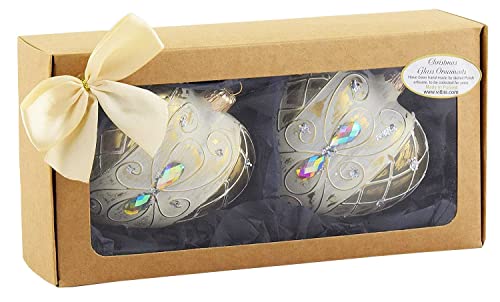 Vitbis Ensemble d'ornements de Noël en Verre 0505202A0100 Multicolore 100 mm Cover