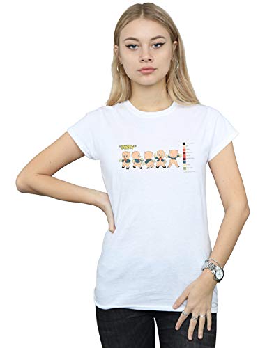 Image of Looney Tunes Women's Porky Pig Colour Code T-Shirt White XX-Large
