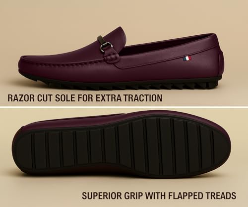 Image of Kraasa Men Premium Causal Loafers | Driving Loafers | Lighweight Slip-On's | Soft Cushioned Insole | Super Flexible, Comfortable for Men