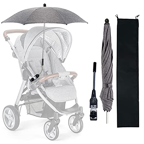 Ombrelle Poussette Universelle, Parasol Anti Uv pour Landau, Ombrelle Poussette, Pare...