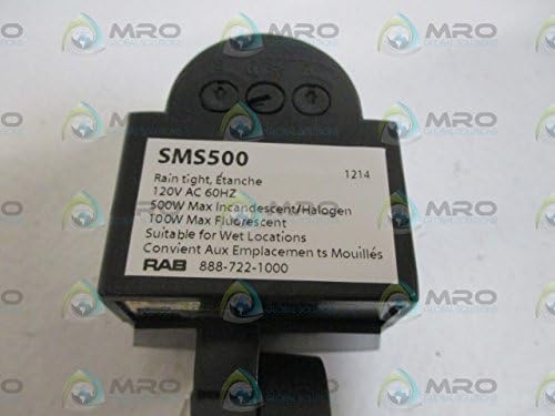 RAB Lighting SMS500 Mini Sensor, 180 Degrees Detection Pattern, 500W Power, 120V, Bronze Color
