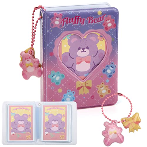 3 Inch Mini Photo Album Kpop Photocard Holder Kpop Binder Love Heart Hollow Photocard Binder 3 Inch Mini Photo Album Kpop Photocard Holder , Love Heart Hollow Photocard Id Holder 40 Pockets