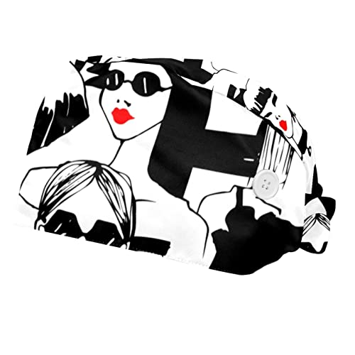 Casquettes de travail pour femmes et chapeaux bouffants mixtes ajustables