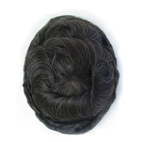 Postiche homme cheveux humains indiens contre la calvitie, système capillaire 7x9