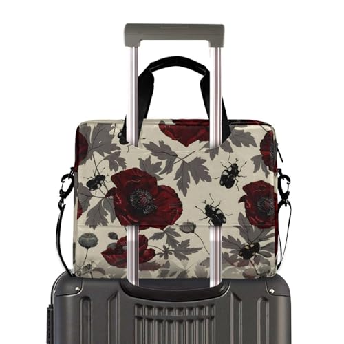Maletín para portátil con diseño Beetle Rose 13-15.6 pulg miniatura 4