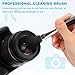 PATIKIL Camera Dusting Brush, Multifunction Cleaning Brush Keyboard Lens Pen Screen Lens Cleaner for Vinyl Records, LP Scan, SLR & Computer Screens,5 Pcs Black