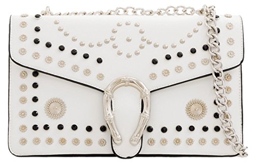 Sac à bandoulière clouté Girly Handbags pour femme en noir