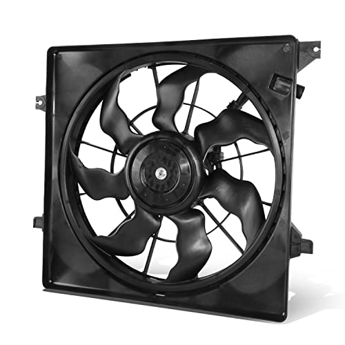 Ki3115152 Factory Style Radiator Cooling Fan Assembly Compatible With Sorento 2.0T 2016-2018, 12V, Black #TOP6