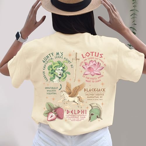 Mythology Shirts for Women – Percy Chronicles Book Lovers Gift – Camp Shirt for Men4