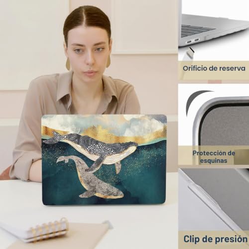 Funda para Macbook Air M4 M3 M2 13 pulgadas carcasa rígida A3113 protector A2681 2