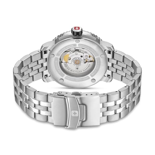 Image of Swiss Military Hanowa SMWGL0002001-SET - Swiss Made Round Black Automatic Watch for Men with Spare Bracelet